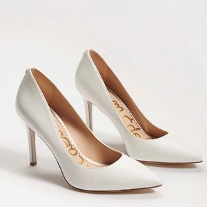 Sam Edelman White Leather Pointed Toe Heel NWOT